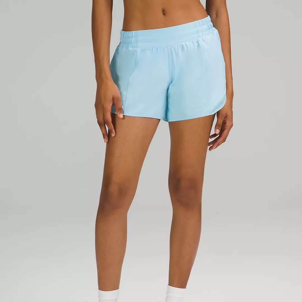 LULULEMON RARE Light Blue Hotty Hot Shorts